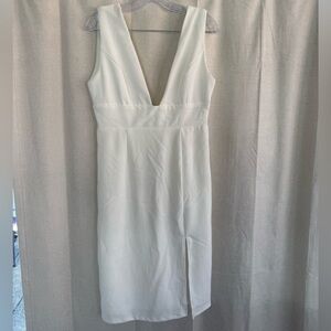 Hello Molly White Backless Dress